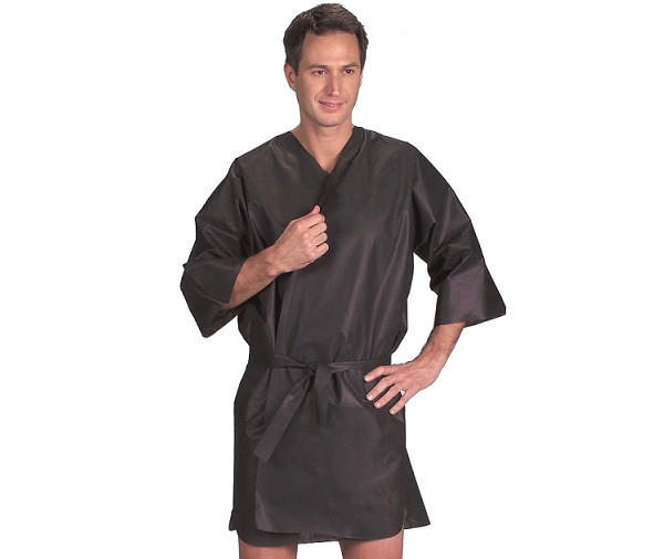 Kimono jetable noir homme x 50